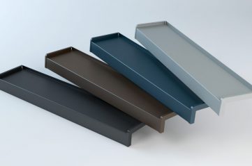 Metal windowsills - 3D illustration